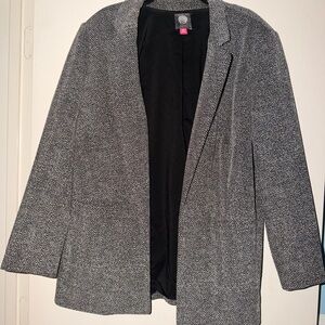 Vince Camuto Charcoal Herringbone Blazer
